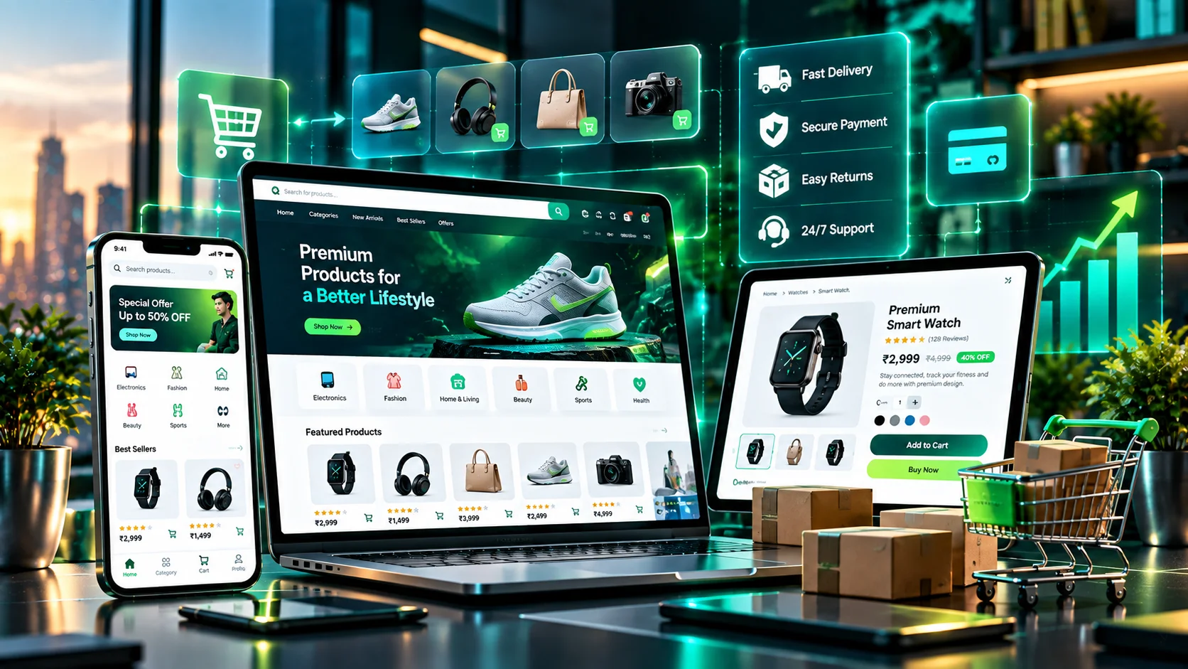 Modern e-commerce development